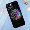 Чехол с рисунком мозга для iPhone 17 Pro Max 16 15 14 12 11 13 Pro Max Plus 12 13 Mini 16e 17 Air Задняя крышка