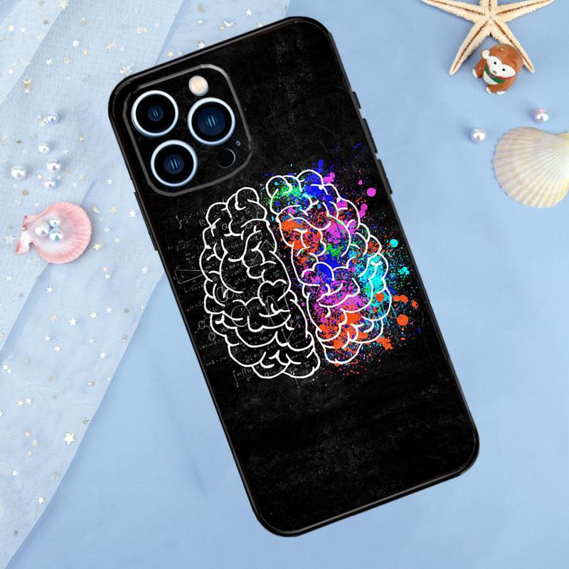 Чехол с рисунком мозга для iPhone 17 Pro Max 16 15 14 12 11 13 Pro Max Plus 12 13 Mini 16e 17 Air Задняя крышка