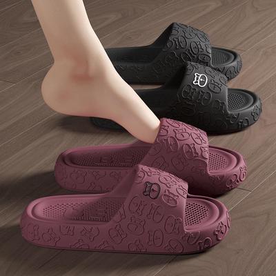 Унисекс Летние Дезодорирующие Нескользящие Комнатные Тапочки для Ванной из ЭВА с Толстой Подошвой для Прохладного, Амортизирующего Шага