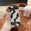 Черный змеиный чехол для телефона iPhone 17 Air 16 15 14 13 12 11 Pro Max Plus Mini X 8 7 Мягкий прозрачный чехол Fundas Аксессуар