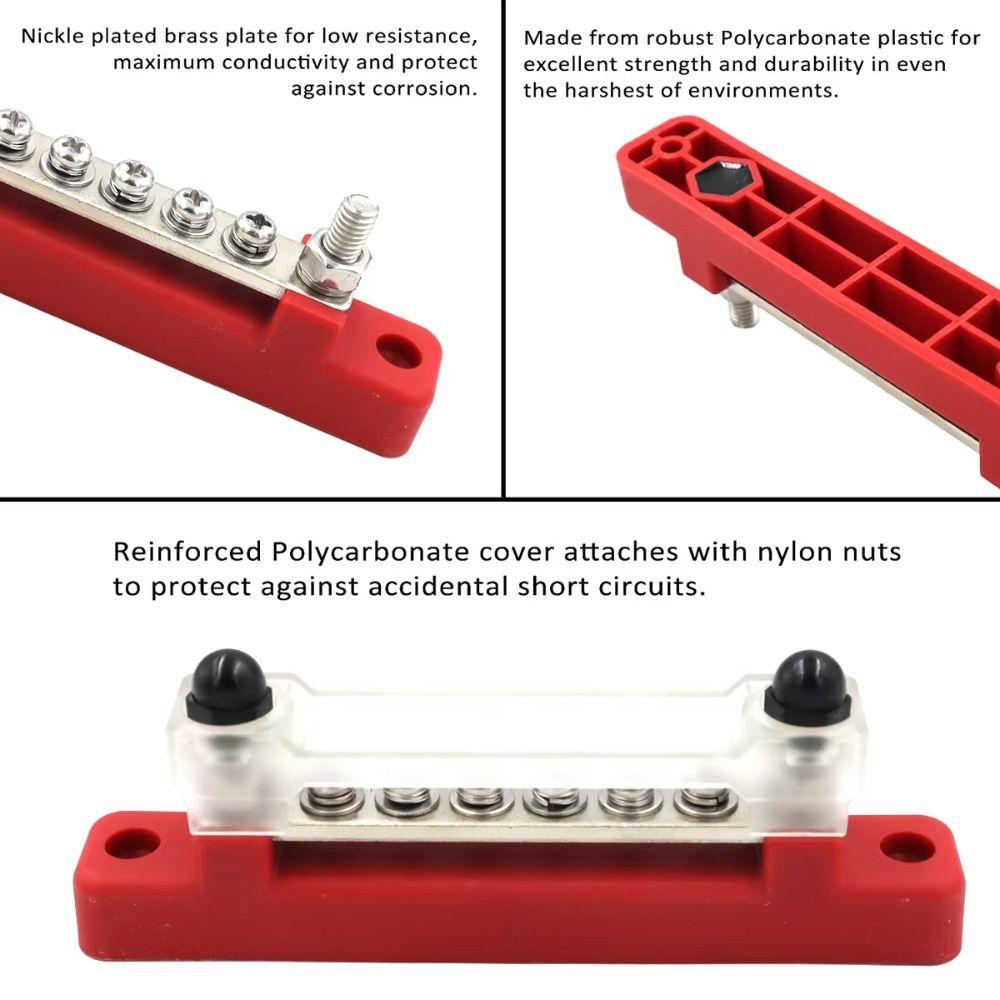Waterproof Power Distribution Block 12V Terminal Block Accessories Electrical Terminal Block Truck