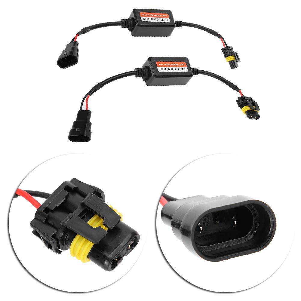 2 шт. светодиодный декодер фар адаптер Canbus антимерцающий жгут лампы резистор декодер предупреждение ошибка подавитель H1 H4 H7 H8