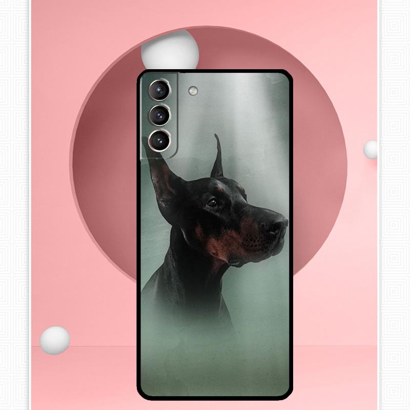 Чехол с собакой доберманом для Samsung Galaxy S22 S23 S24 Ultra Note 20 10 S8 S9 S10 Plus S21 S20 FE Мягкий чехол