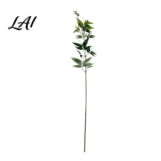 Artificial Plant Stems for Zen Styling Bamboo Tree Branches Long Faux Greenery Plants Leaves Elegant Style Soft Decoration Stems Branches