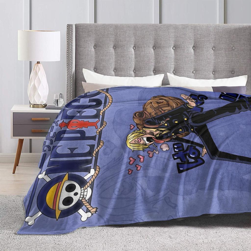 Luffy Vinsmoke Sanji blanket Fleece Throw blankets Bedroom Sofa Printed Lightweight Bedspreads,