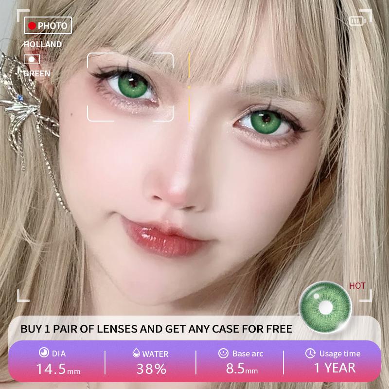 Eyeshare 2 шт. модные новые стильные синие цветные контактные линзы для глаз коричневые цветные контактные линзы для вечеринок блеск для глаз ежегодное использование