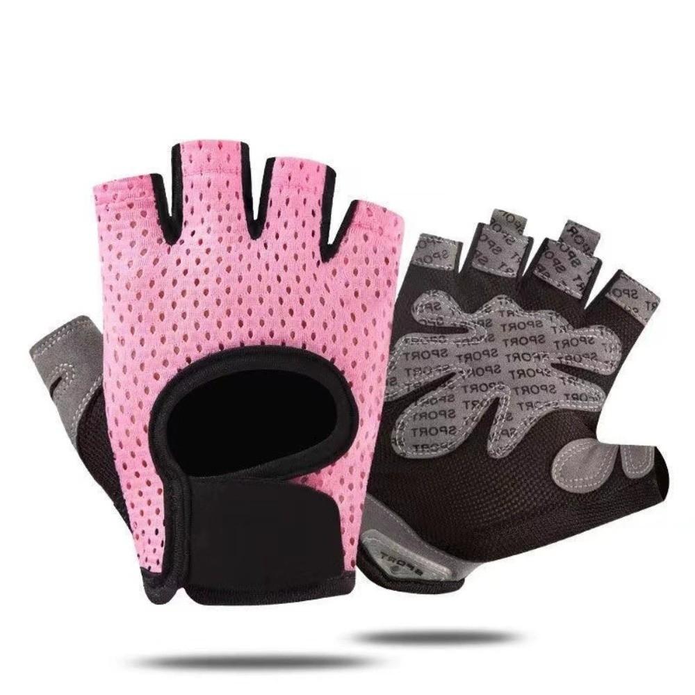 1 Pair Breathable Half Finger Gloves Elastic Cycling Gloves Portable Training Gloves Cycling Sports