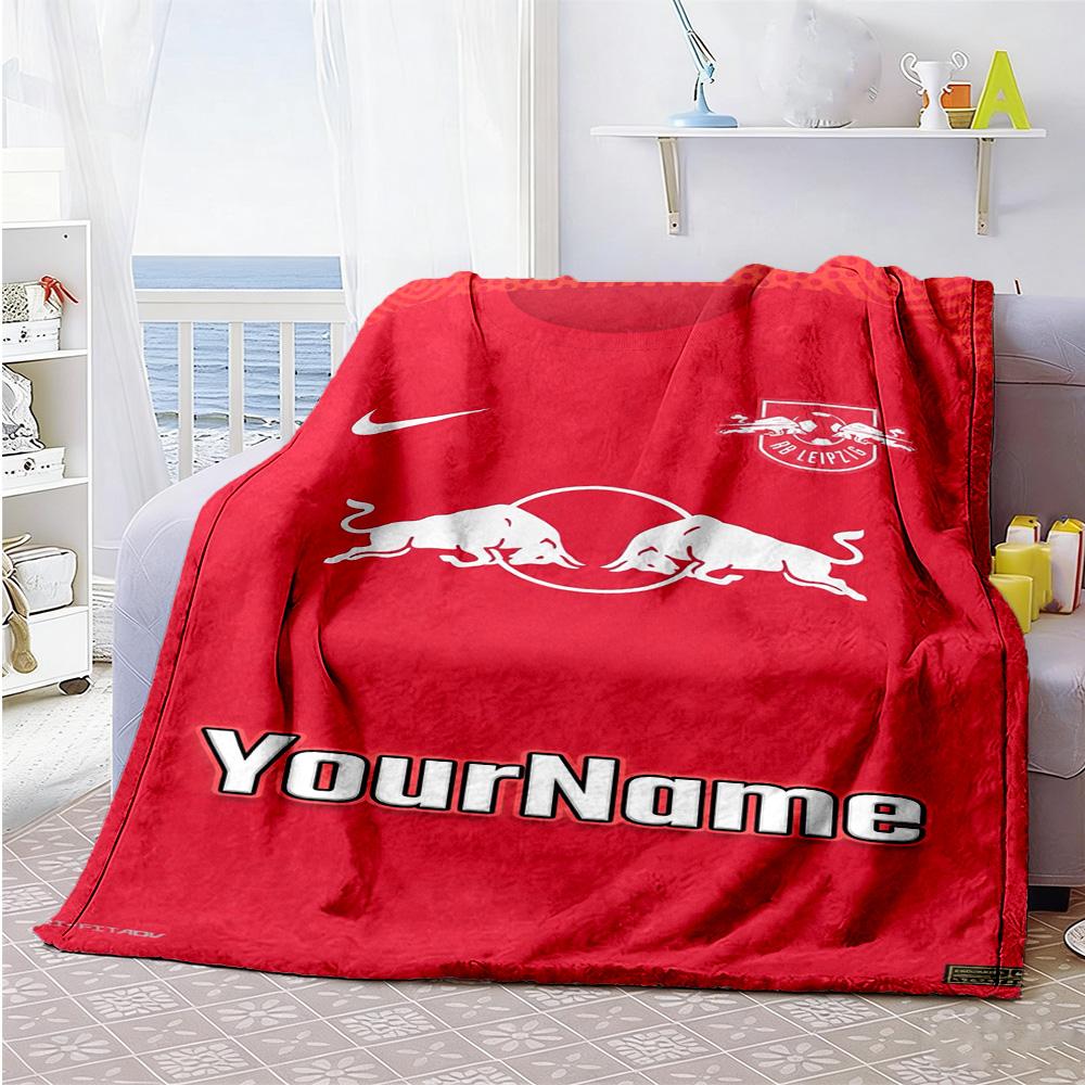 Rb Leipzig Personalized Text Blanket Throw Customizable Blanket Soft Warm Cozy Versatile For Sofa Living Room Office Chair Nap For All Occasions