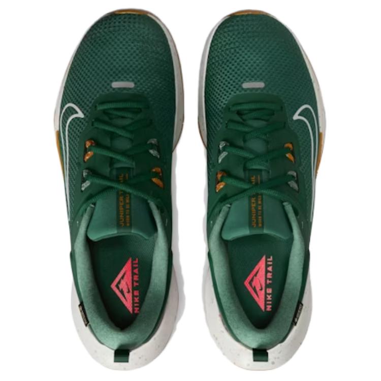 Nike Кроссовки мужские Juniper Trail 2 GORE-TEX Fir Desert Ochre Зеленый Ярко-Малиновый Светло-Серебристый HM9734-301