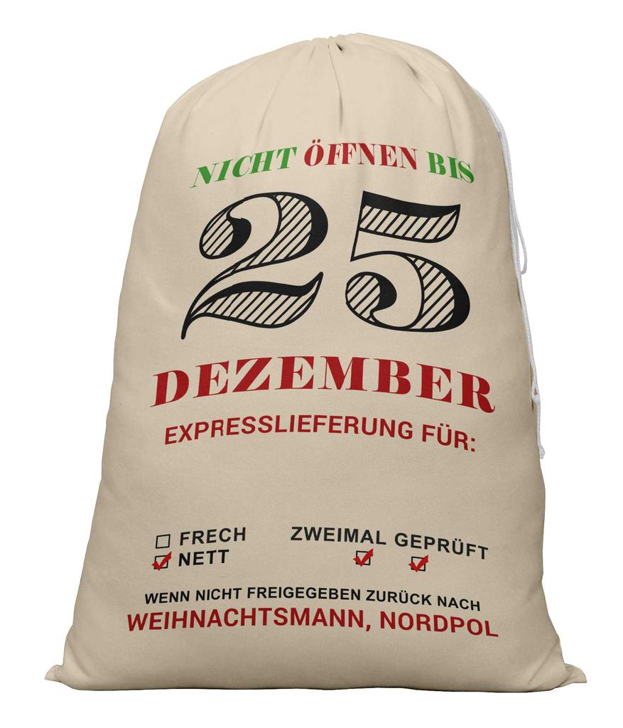 Printtoo Упаковка из 2 специальных рождественских мешков с завязками, очень большого размера, для многоразового хранения рождественских подарков, 27x20 дюймов