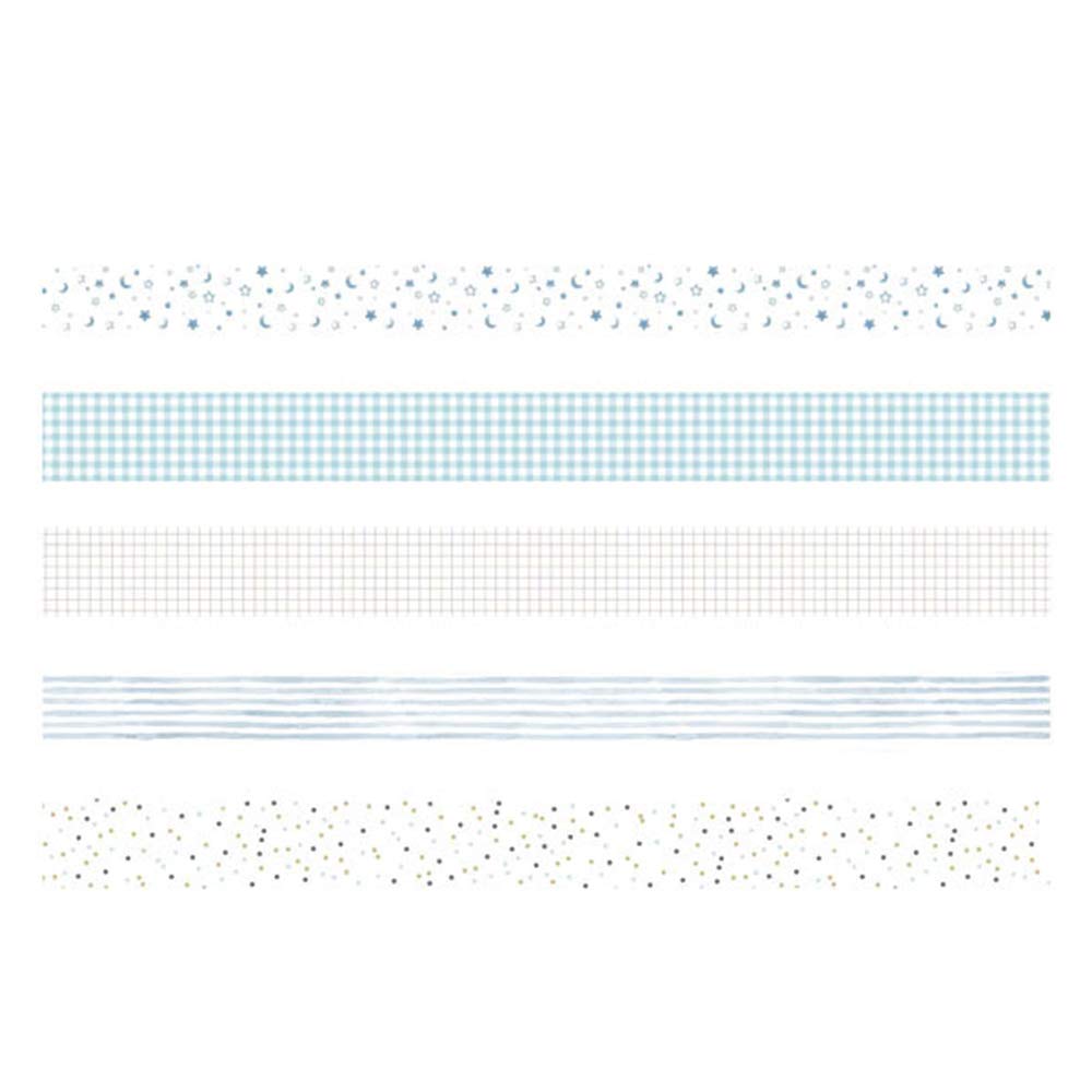 Japanese Pattern Washi 5 Creative Masking Tape Feminine Washi Tape for DIY Crafts Tape, Rolls, Set, Style, Packaging, (Green Dew)