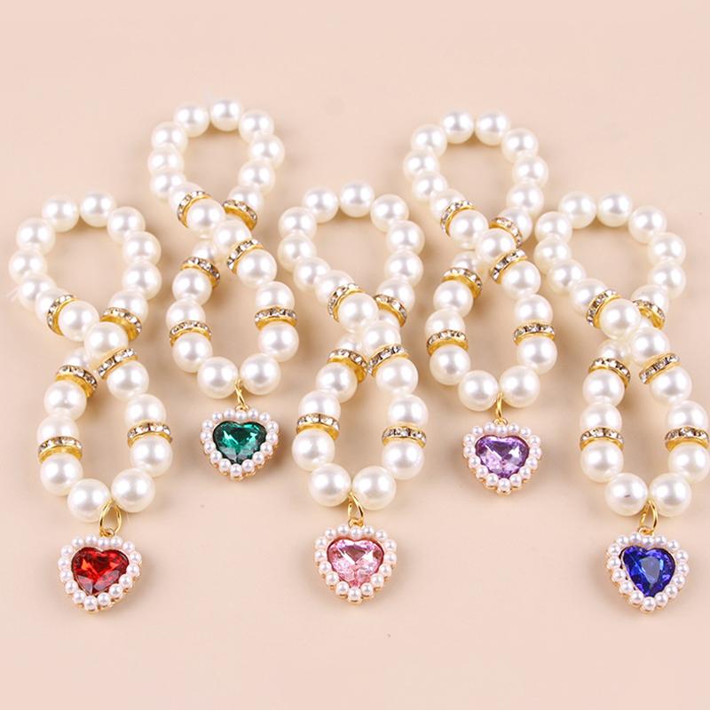Adjustable Pet Pearl Necklace Cat Dog Pearl Collar Wedding Party Pet Jewelry Accessories Pet Products Pet Birthday Gifts