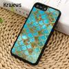 Чехол для телефона Krajews Watercolor Faux Glitter Mermaid Scales для iPhone 14 5s 6s 7 8 plus X XR XS 11 12 13 pro max Samsung S21 S22