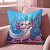 Ambystoma mexicanum Cushion Cover Multi-Scene Pillow Cover for Home & Car - Reversible, Soft & Durable for Daily Use