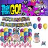 Colorful Teen Titans Go Party Decor Set Safe Eco-friendly Materials High-quality Paper 32pcs