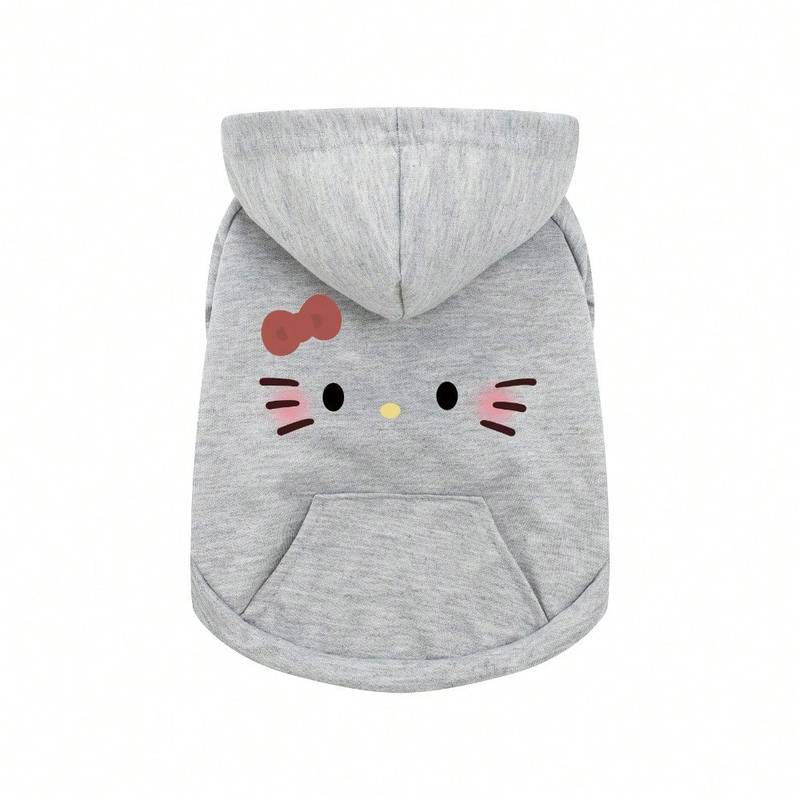 New autumn and winter cat and dog hoodies, cartoon hoodies, sports style dog and cat pet hoodies