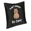 Custom Soft Capy Capybara Throw Pillow Case Home Decorative Square Cute Cushion Cover 45X45 Pillowcover For Sofa