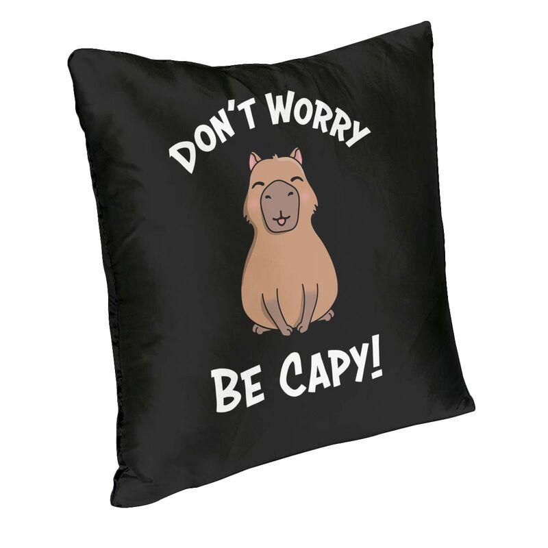 Custom Soft Capy Capybara Throw Pillow Case Home Decorative Square Cute Cushion Cover 45X45 Pillowcover For Sofa