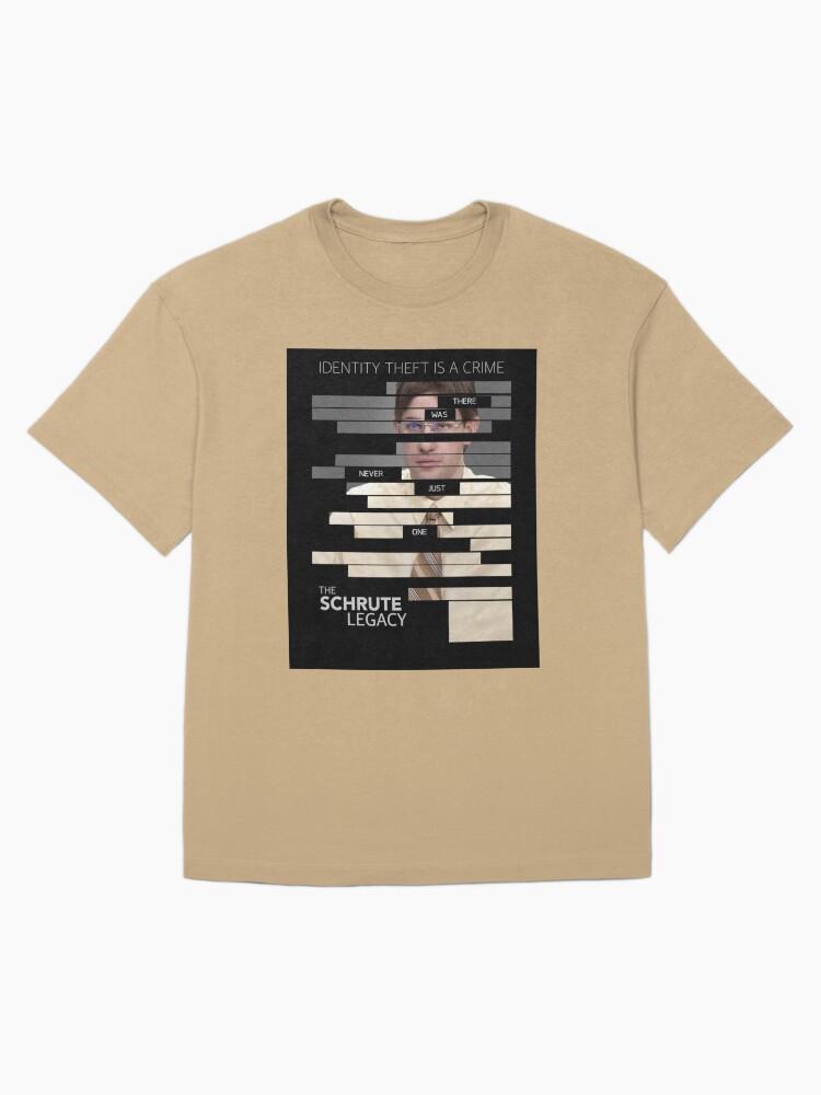 Jason Bourne The Schrute Legacy Dwight's Espionage Parody Movie Poster Oversized T-Shirt