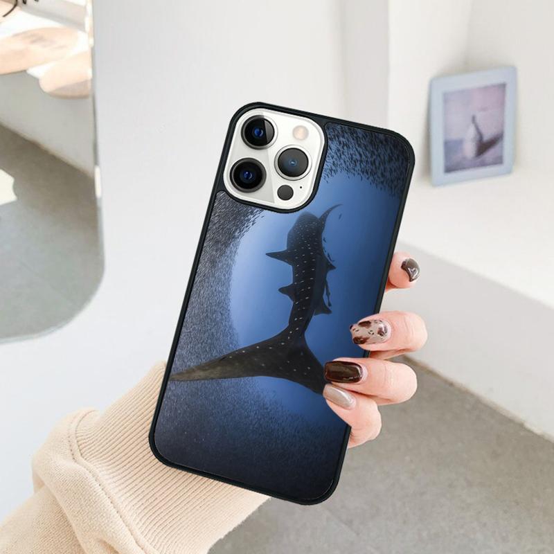 Чехол для телефона с изображением китовой акулы в океане Для iPhone 17 Air 16 15 14 11 12 13 Pro MAX Plus coque Чехол-оболочка