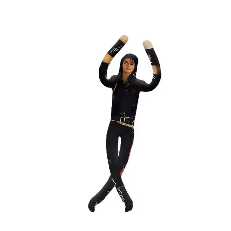1PC 25CM Michael Jackson Doll Movable Joint Action Figure Plush Doll Cosplay Ornament Collectible Model Toy Fan Collection Gift