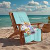 Custom Name Ultra-Soft Beach Towel with LankyBox Theme,Ideal for Pool - Camping, Diving - Perfect Travel Essential, Vibrant Beach Towel.