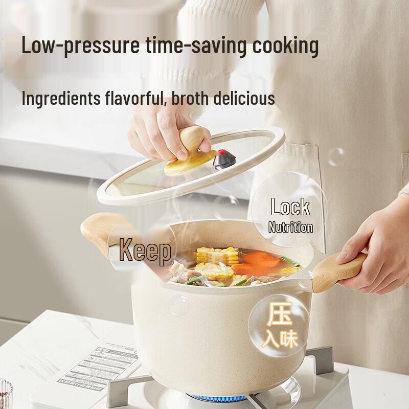 COOKER KING Белый Микро-давления Антипригарный Суповой Горшок