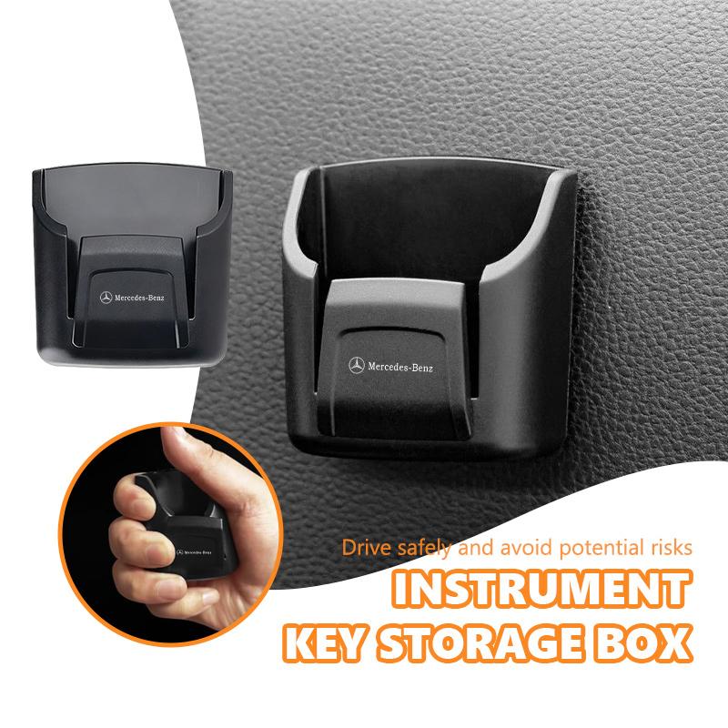 For Benz Car Key Holder Clip Interior Storage Box Dashboard Auto Organizer Accessories AMG CLA CLS C180 C200 W204 W205 Exclusive