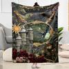 Gothic Style Blanket Ultra-Soft Great for Picnics Chair Seaside for All Occasions Digital Print Ideal Gift for Friends Family Couples Picnic