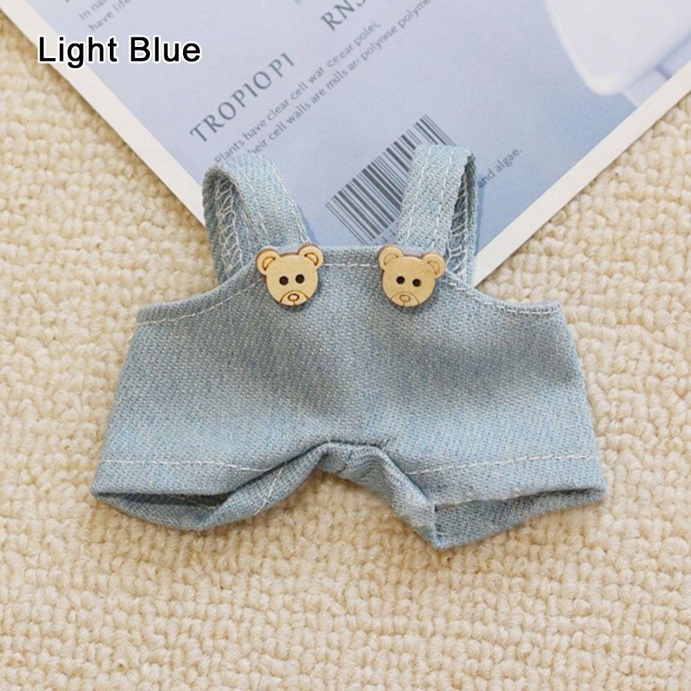Girls Pretend Play Toy Mini Doll Overall Cute Jean Doll Pants All-match Children Birthday Gift Toy for 14cm Wallace Gromit Dog