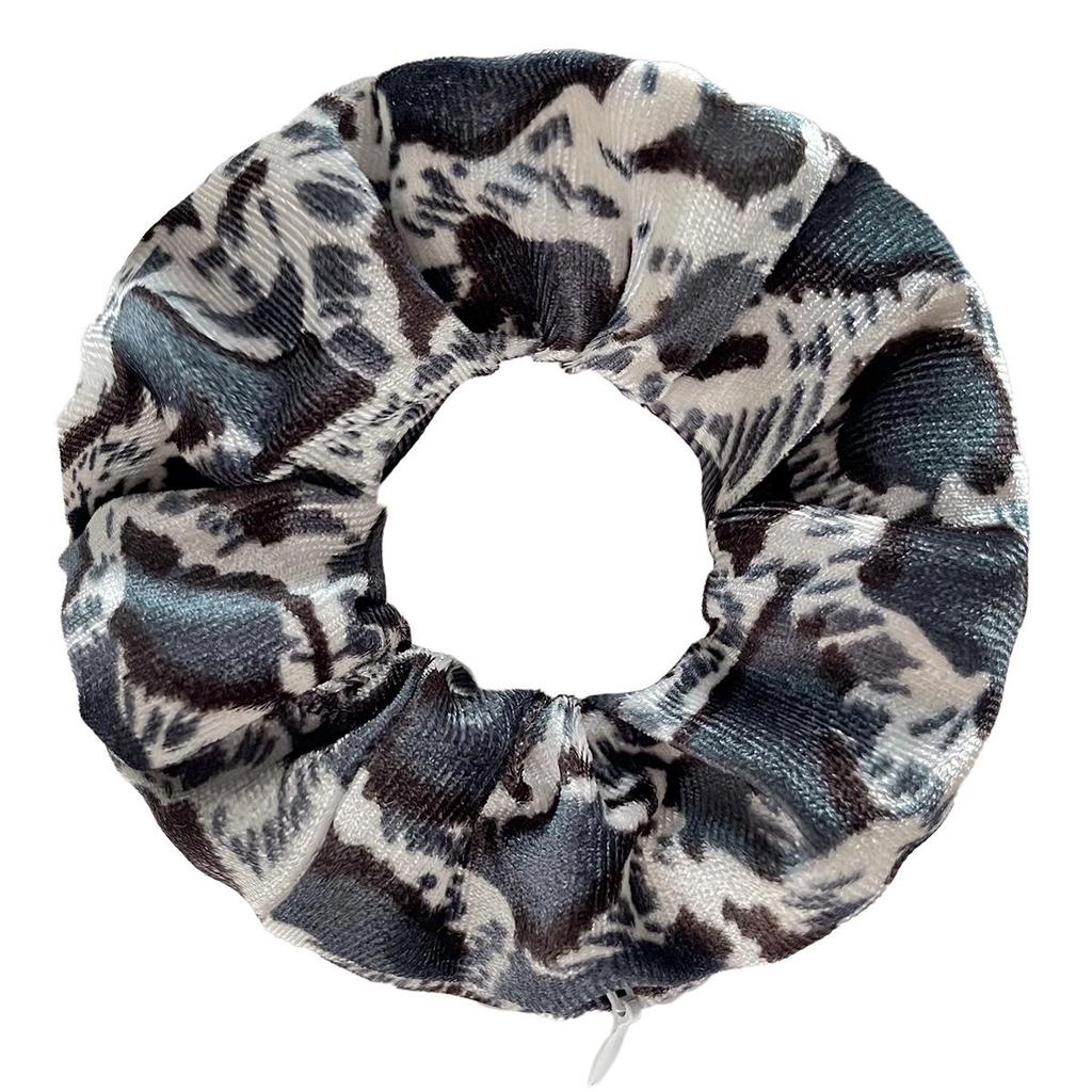 Многоцветная бархатная повязка на голову с застежкой-молнией Tie-Dye