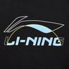 Li Ning Pattern Logo Round Neck Long Pullover Loose Sweatshirt Men Sweatshirt Black AWDUH45-1