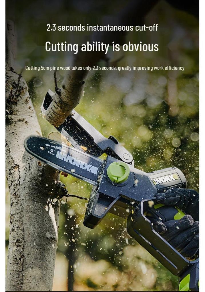 Wickes Аккумуляторная ручная электрическая цепная пила для обрезки WD331