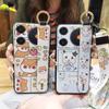 Phone Holder Anti-knock Phone Case For ZTE Nubia Music Lanyard Ring Waterproof Shockproof Kickstand Wrist Strap Cartoon