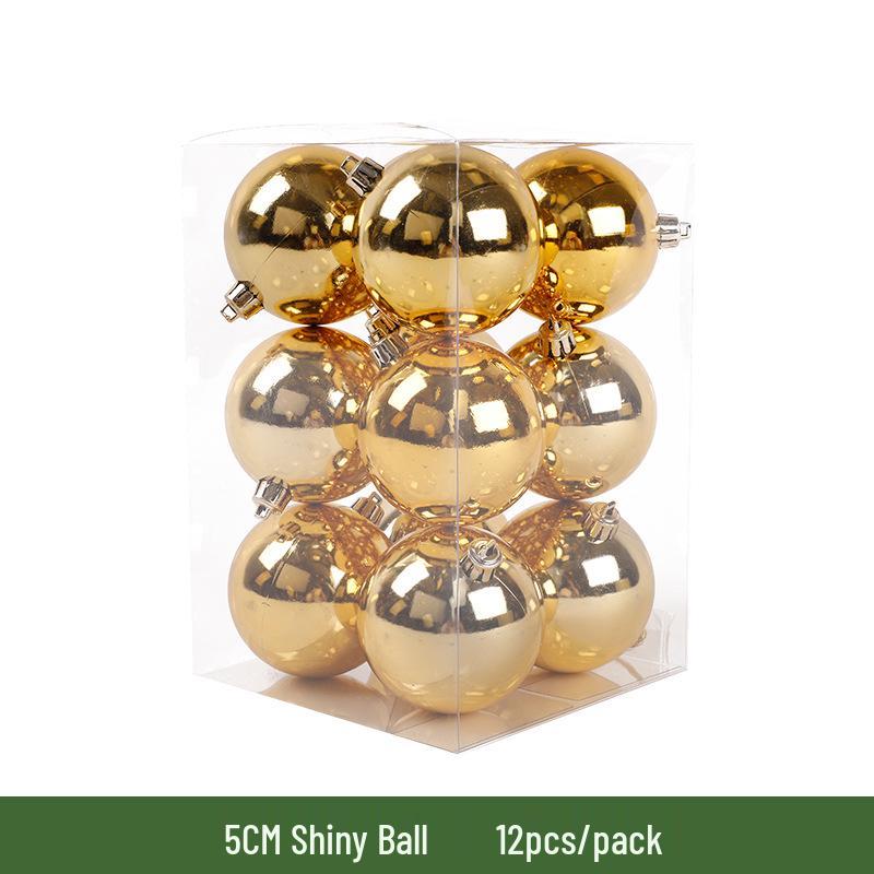 Елочные украшения: 3-10 см Позолоченные пластиковые шары с гальваническим покрытием