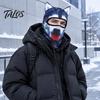 Animal Cosplay Headgear 3D Ears Balaclava, Cat Dog Snow Leopard Face Mask for Halloween Halloween, Full Cover Outdoor Cycling Skiing