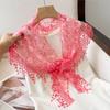 Women Tassel Wrap Shawl Flower Lace Scarves Lady Fashion Wedding Headscarves Female Spring Summer Photo Props Accessories