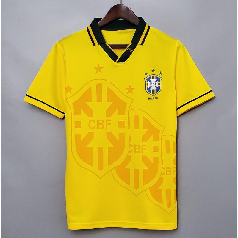 Five Star Brazil Home Away 980204 Retro Jersey National Team Fan Edition Thai Football