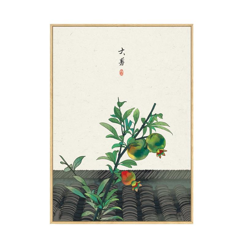 Китайская живопись на холсте для домашнего декора, 24 вида праздников, пейзажное настенное искусство, картины для гостиной, китайские постеры