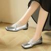 Модные новые весенние женские туфли из спилка из кожи с круглым носком и толстым каблуком, женские туфли-лодочки, милые туфли Мэри Джейн для женщин, неглубокие кожаные туфли