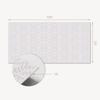 Self-adhesive PVC dining room panel with graphics 100x50 cm. Delicate plant pattern.