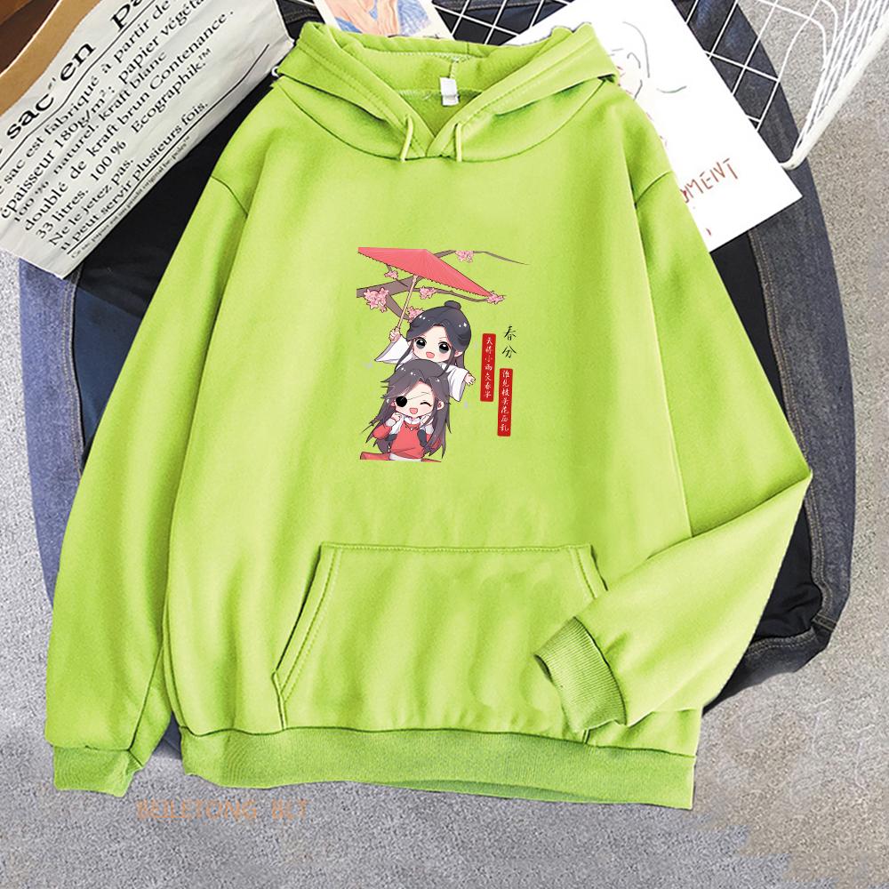 Heaven Official's Blessing Tian Guan Ci Fu TGCF Anime Hoodie Harajuku Aesthetic Long Sleeve Sweatshirt Sense of Design Top