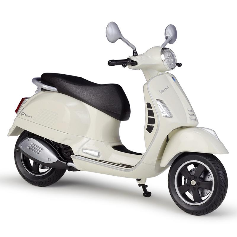 Welly 1/12 Vespa GTS Super 2020 Сплав Классическая Модель Мотоцикла для Отдыха Металлическая Модель Уличных Мотоциклов Подарки для Детей