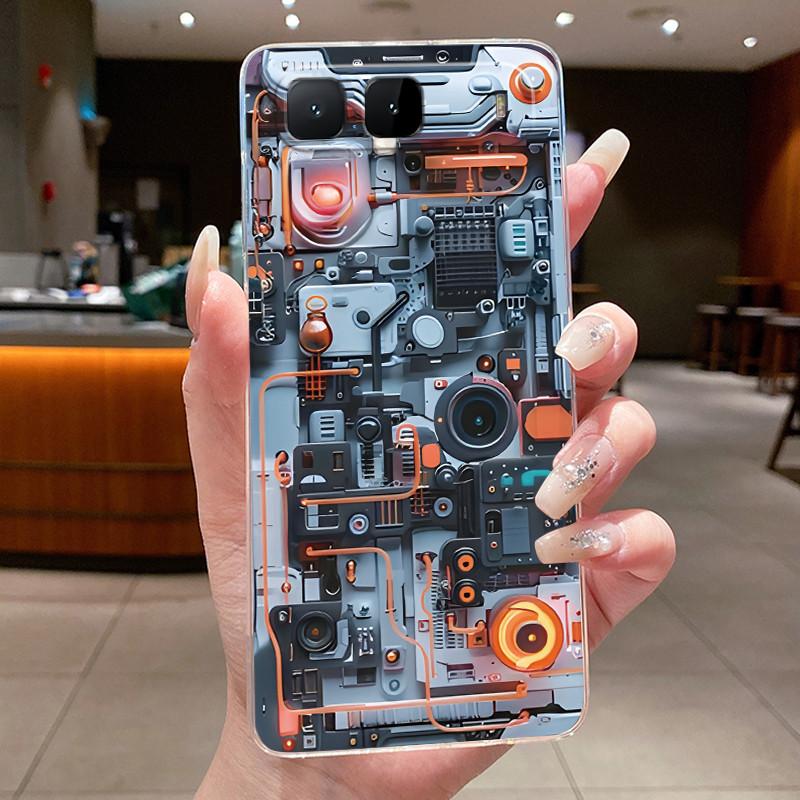 Чехол для Infinix Hot 60i 5G X6730 Роскошный Дракон Милый Крутой Мальчики Девочки Мягкий силиконовый Чехол для телефона Задняя крышка Прозрачная ТПУ Оболочка