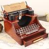 Креативная Классическая Ретро деревянная металлическая пишущая машинка музыкальная шкатулка Настольный декор для дома и офиса музыкальные шкатулки детские игрушки на день рождения подарок