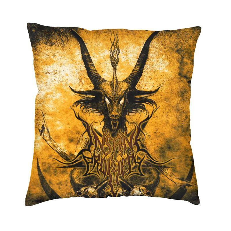 Роскошный чехол для подушки с изображением дьявола, сатаны, головы козла, 45x45 см, пентаграмма Бафомета, оккультная магия, наволочка, чехол для дивана, украшение наволочки