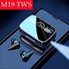 Гарнитура M19 TWS Наушники Intelligente Touch Control Беспроводные Bluetooth-совместимые наушники Водонепроницаемый светодиодный дисплей с микрофоном
