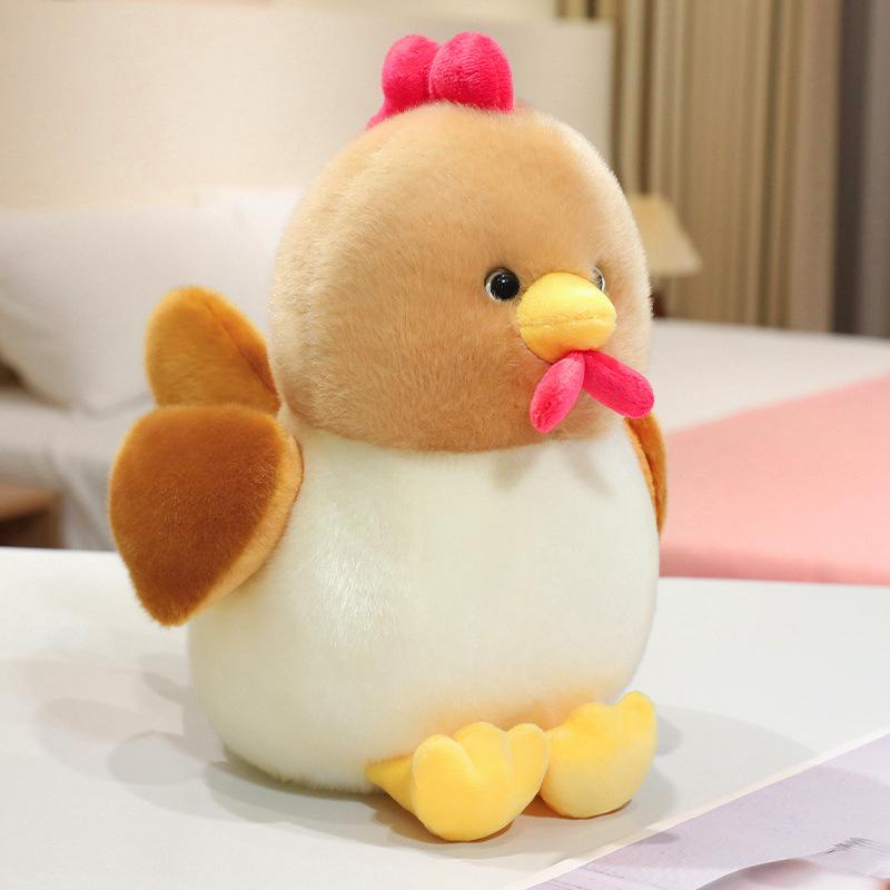 Cute Plush Hen Chicken Toy, Realistic Hen Stuffed Animal, Soft Brooder Chick Decorative Gift for Kids