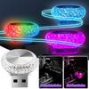 Car USB Ambient Light Mini LED Decorative Atmosphere Lamps for Auto Interior Environment Light Computer Portable Light Plug Play