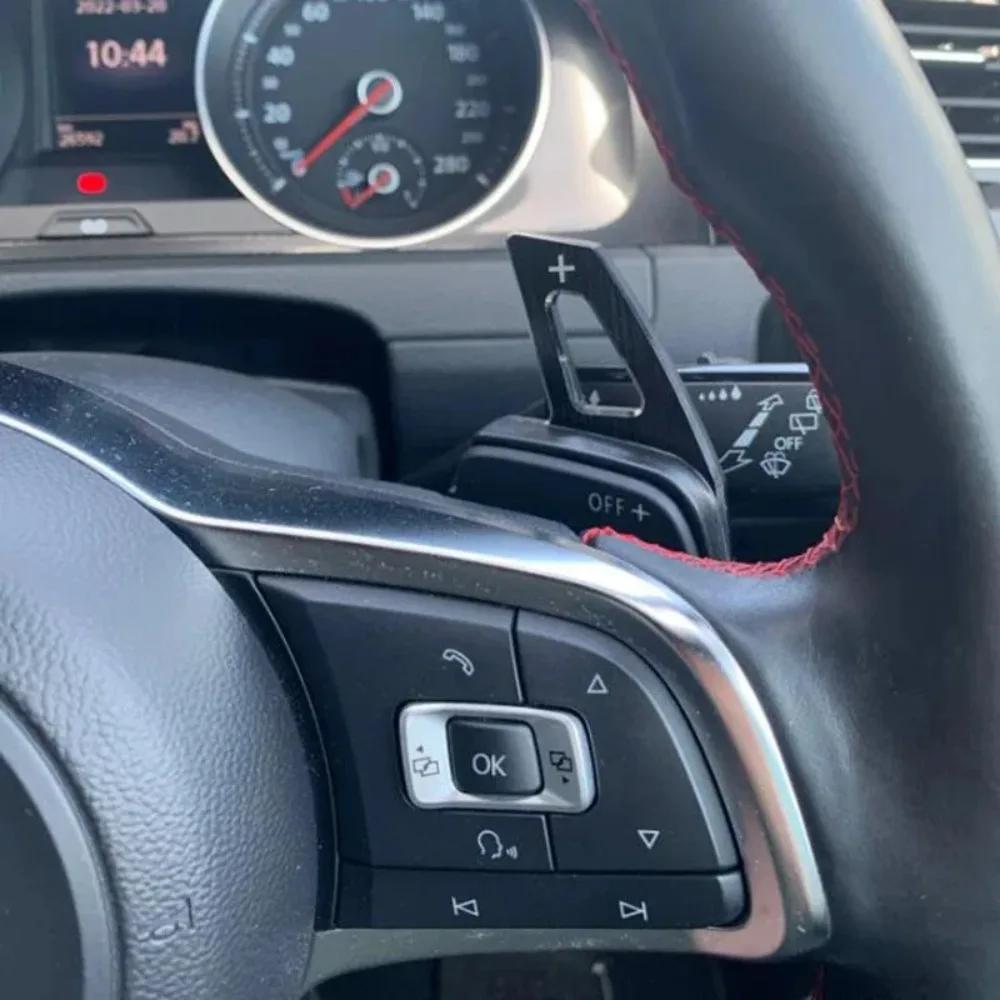 2026 Hot VOLKSWAGEN Car Steering Wheel Paddle Shift Extend Shifter Sticker For VW Golf 7 7.5 GTI MK7 GTE GTD RLINE Volkswage Jet zf6